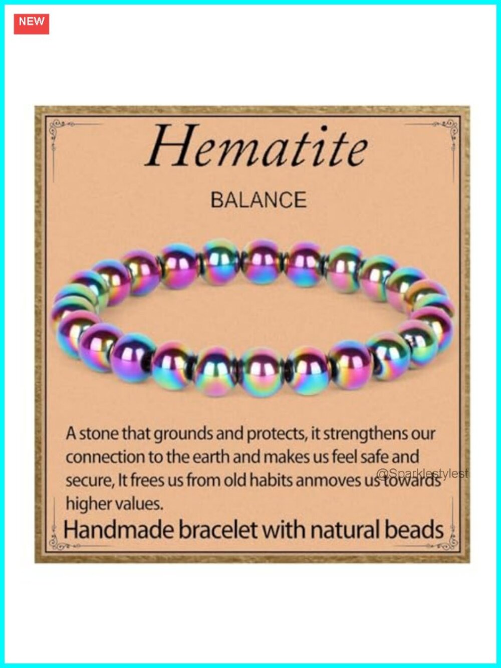 Handmade Natural Gemstone Stretch Bracelet Healing Crystal Round Beads